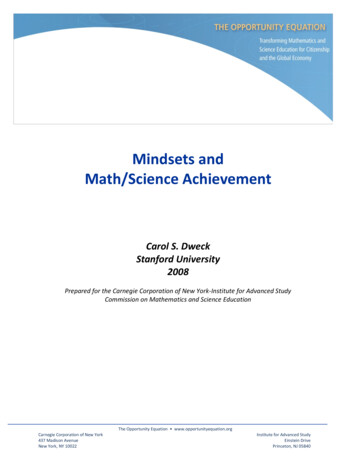 Mindsets And Math/Science Achievement - Growth Mindset Maths
