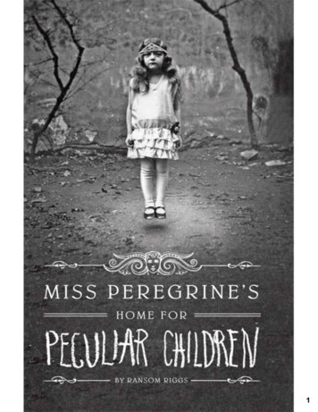 Copyright 2011 By Ransom Riggs Cover Photograph Courtesy .
