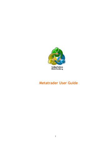 Metatrader User Guide En - Khwezi Trade