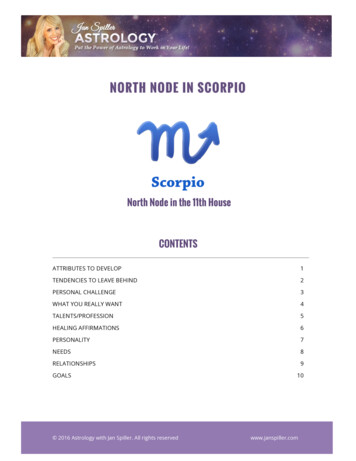 NORTH NODE SCORPIO - Jan Spiller Astrology