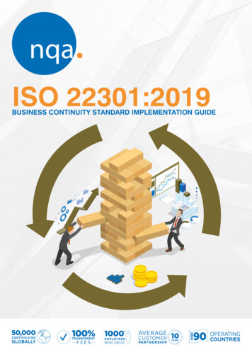 ISO 22301:2019 - NQA