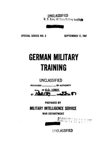 German Military Training - United States Army