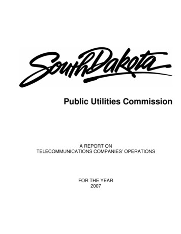 Public Utilities Commission - Puc.sd.gov