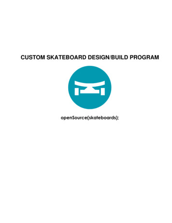 CUSTOM SKATEBOARD DESIGN/BUILD PROGRAM