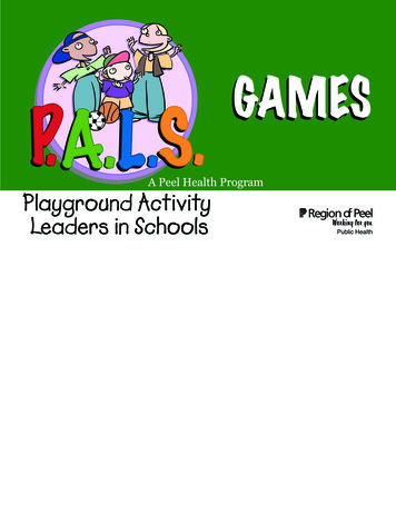 P.A.L.S. Games Handbook - Peel Region
