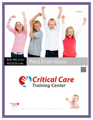 PALS Study Guide - ACLS123