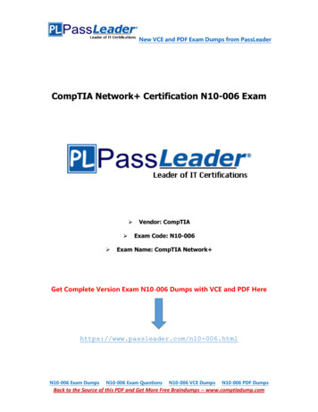 CompTIA Network Certification N10-006 Exam