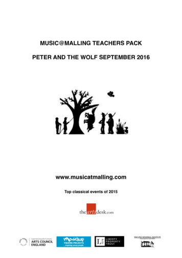 Peter And The Wolf - Teachers Pack - Music@Malling