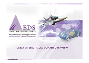 CATIA V5 ELECTRICAL DOMAIN OVERVIEW
