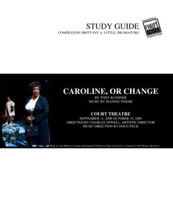 Cout Caroline StudyGuide Revised - Court Theatre