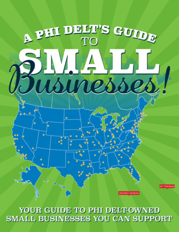 TO Businesses! SMALL - Phi Delta Theta