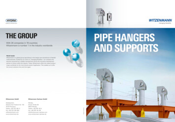 Pipe Hangers And Supports - Witzenmann