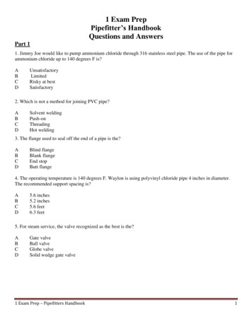 1 Exam Prep Pipefitter’s Handbook Questions And Answers