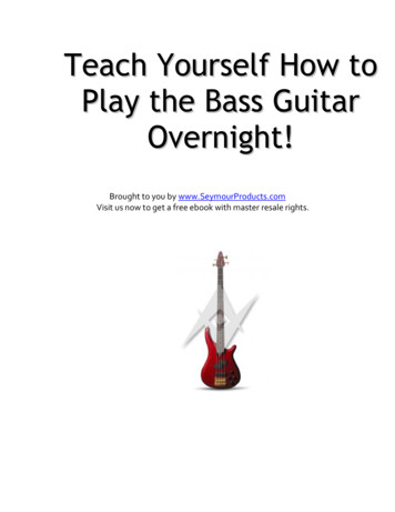 Teach Yourself How To Play The Bass Guitar Overnight!
