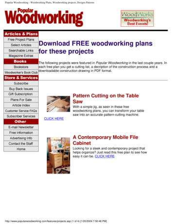  FREE Woodworking Plans For These Projects