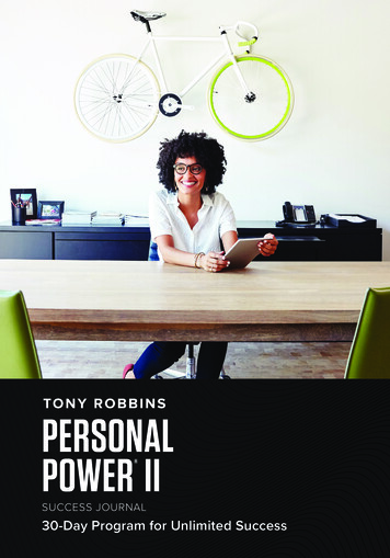 PERSONAL POWER II - Tony Robbins
