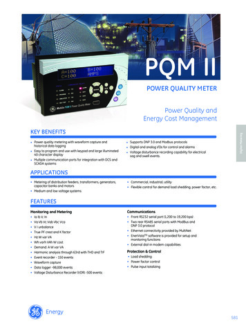 Power QualIty Meter - GE Grid Solutions