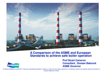 A Comparison Of The ASME And European Standards To Achieve .