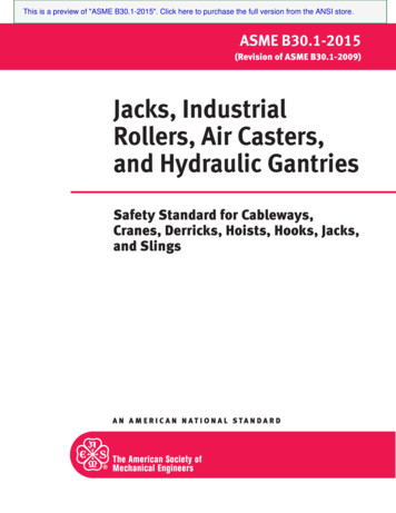 Safety Standard For Cableways, Cranes, Derricks, Hoists .