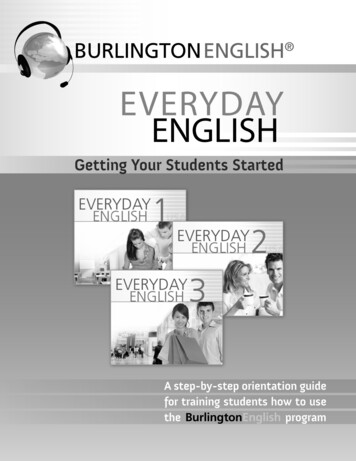 EVERYDAY ENGLISH - BurlingtonEnglish