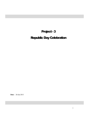 Project - 3 Republic Day Celebration