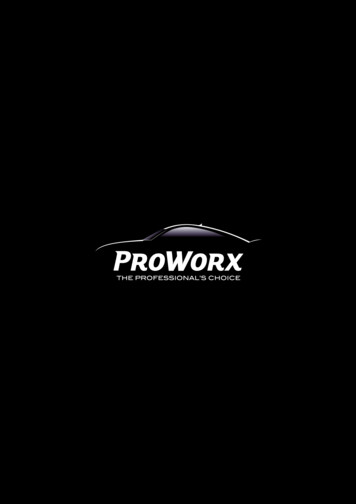 Proworx Catalogue