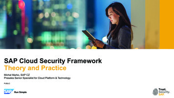 SAP Cloud Security Framework Theory And Practice