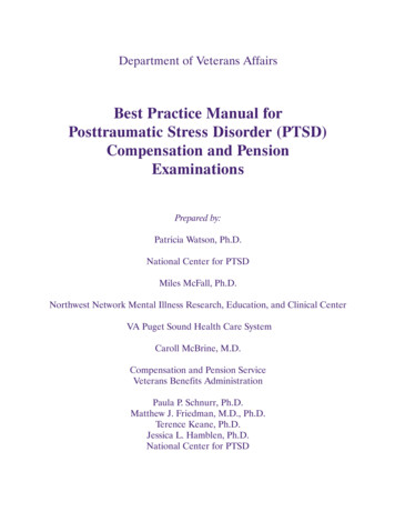 Best Practice Manual For Posttraumatic Stress Disorder .