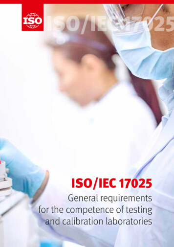 ISO/IEC 17025 - General Requirements For The Competence Of .