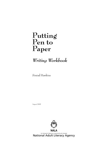 Putting Pen To Paper Writing Workbook