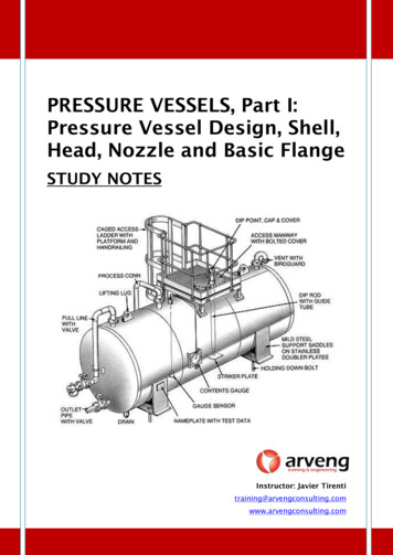 PRESSURE VESSELS, Part I: Pressure Vessel Design, Shell .
