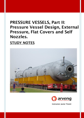 PRESSURE VESSELS, Part II: Pressure Vessel Design .