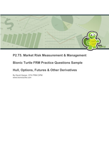 P2.T5. Market Risk Measurement & Management Bionic Turtle .