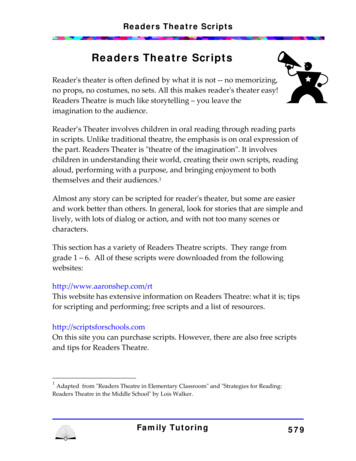 Readers Theatre Scripts - CDÉACF