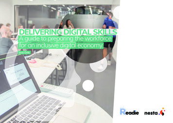 DELIVERING DIGITAL SKILLS A Guide To Preparing The .