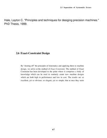 Hale, Layton C. Principles And Techniques For Desiging .