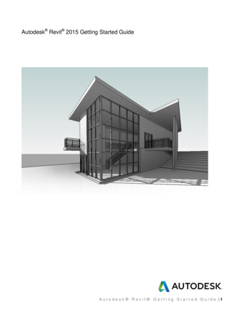 Autodesk Revit 2015 Getting Started Guide