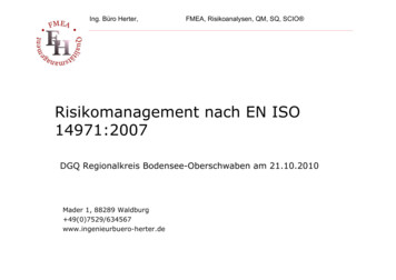 Risikomanagement Nach EN ISO 14971:2007 - DGQ