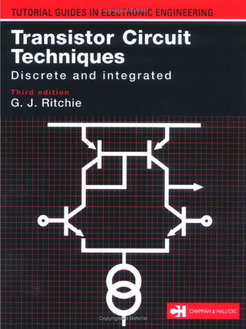 Transistor Circuit Techniques: Discrete And Integrated .