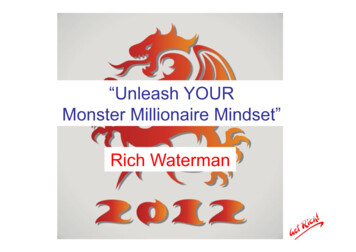 “Unleash YOUR Monster Millionaire Mindset” Rich Waterman