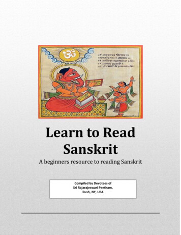 Learn To Read Sanskrit - Devipaduka 