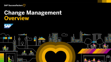 Change Management Overview - SAP