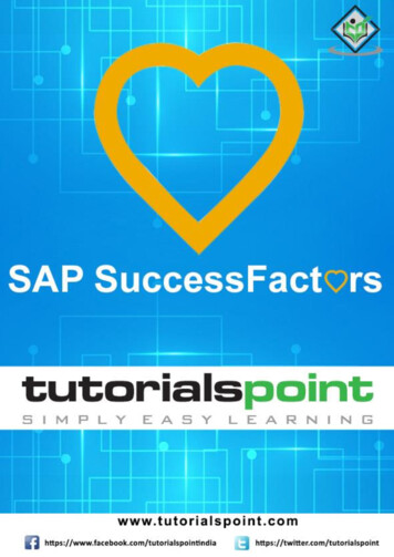 SAP SuccessFactors - Tutorialspoint