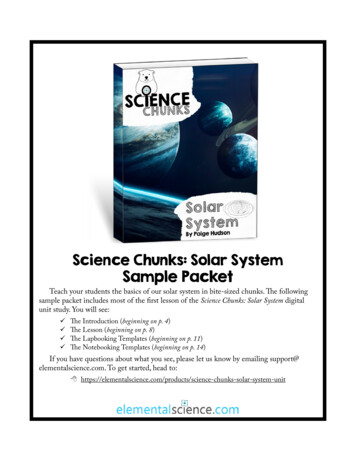Science Chunks: Solar System Sample Packet