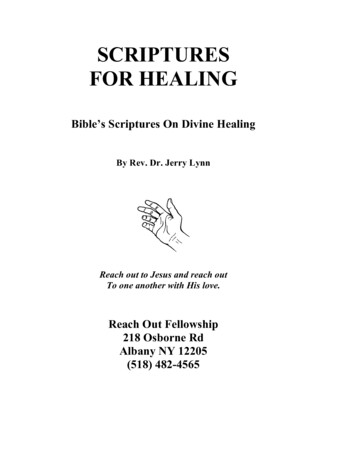 SCRIPTURES FOR HEALING - ReachOutFellowship 