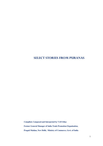 SELECT STORIES FROM PURANAS - Kamakoti