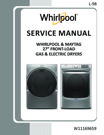 Service Manual - W11169659 - Whirlpool & Maytag 27' Front .