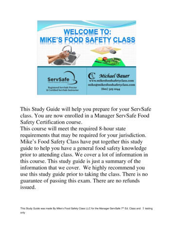 This Study Guide Will Help You Prepare For Your ServSafe