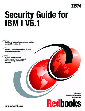 Security Guide For IBM I V6