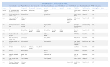 Sheet Music Collection (UMKC)